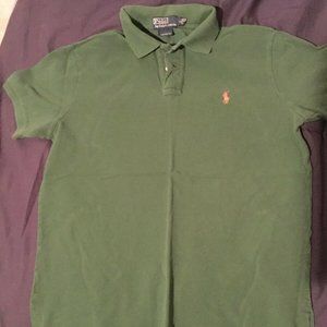 Ralph Lauren POLO Shirt Large Custom Fit Green